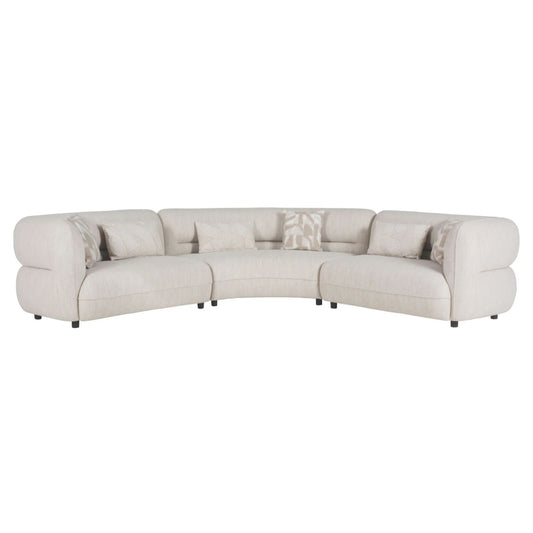 Four Seasons - Sectional Set With 6 Pillows - Camel