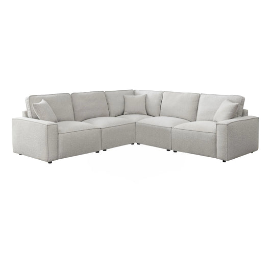 Normandy - 5 Piece Power Motion Sectional Set - Culp Bloke Cotton