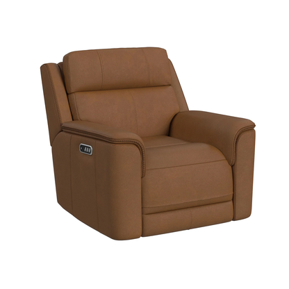 Mustang - Power Motion Recliner With Power Headrest And Lumbar - Butternut