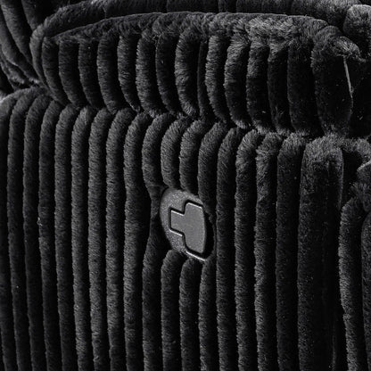 Admiral - Motion Loveseat With Console - Black