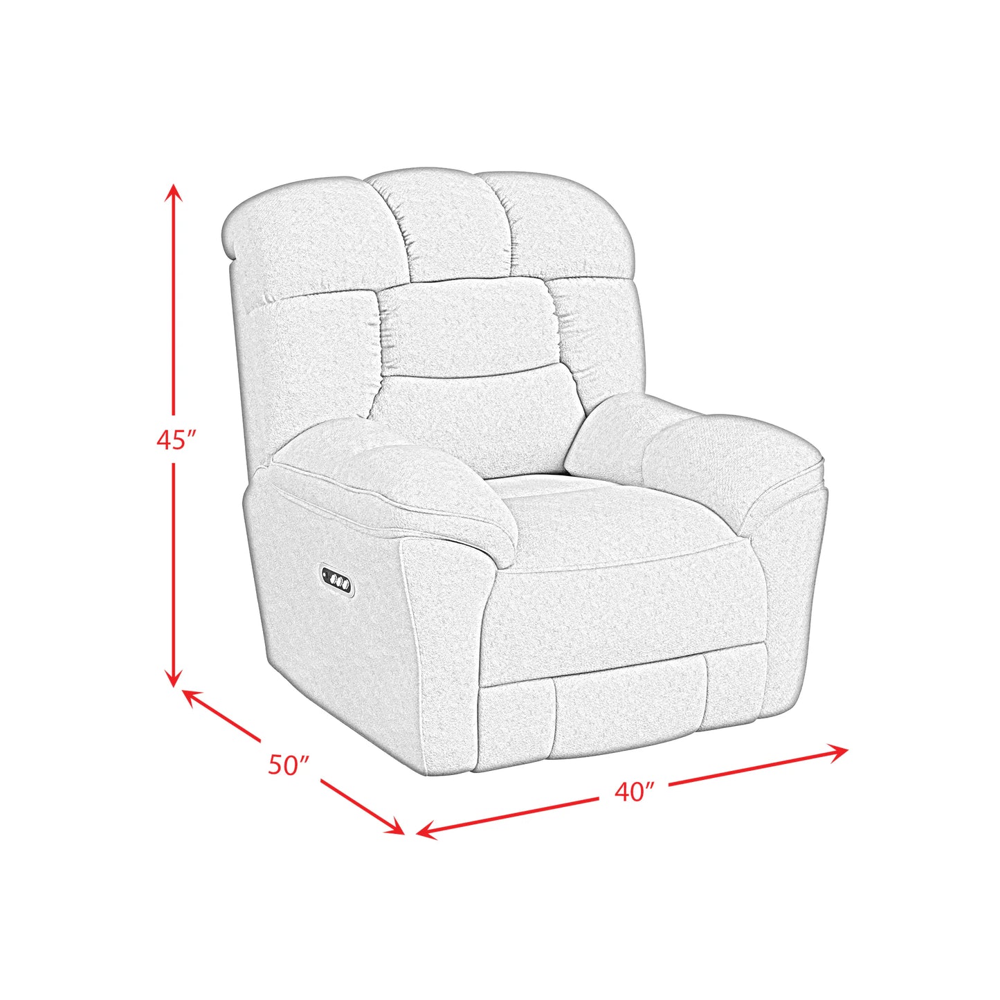 Kelsey - P3 Recliner, Zero Gravity, Memory Foam - Bama Toast