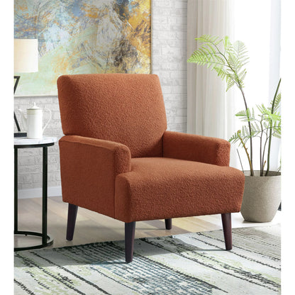 Kiwi - Chair - Boucle Orange / Espresso