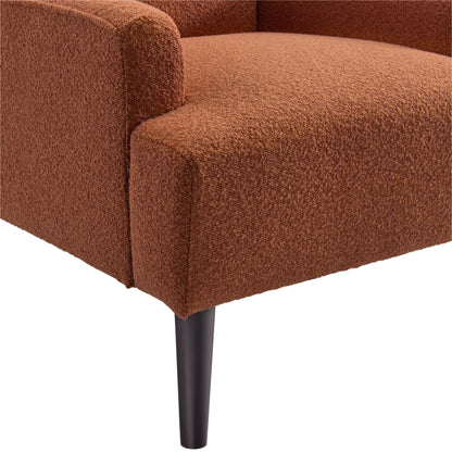 Kiwi - Chair - Boucle Orange / Espresso