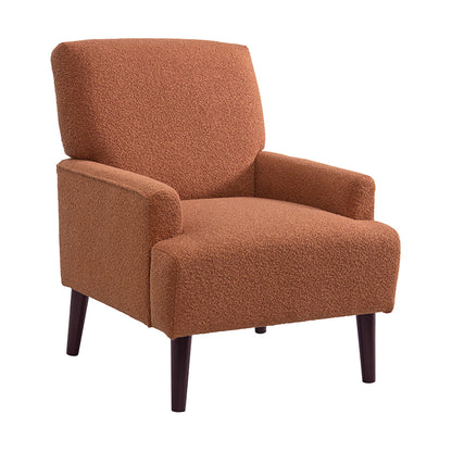 Kiwi - Chair - Boucle Orange / Espresso