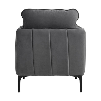 Rae - Chair - Lavish Gray Velvet