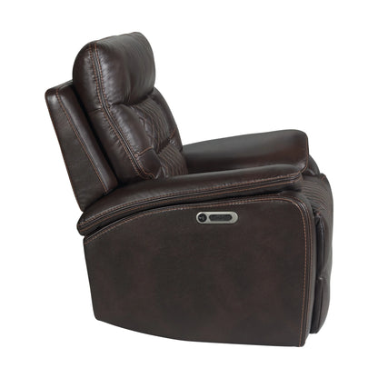 Trinidad - Power Recliner With Power Motion Head Recliner - Pebble Brown