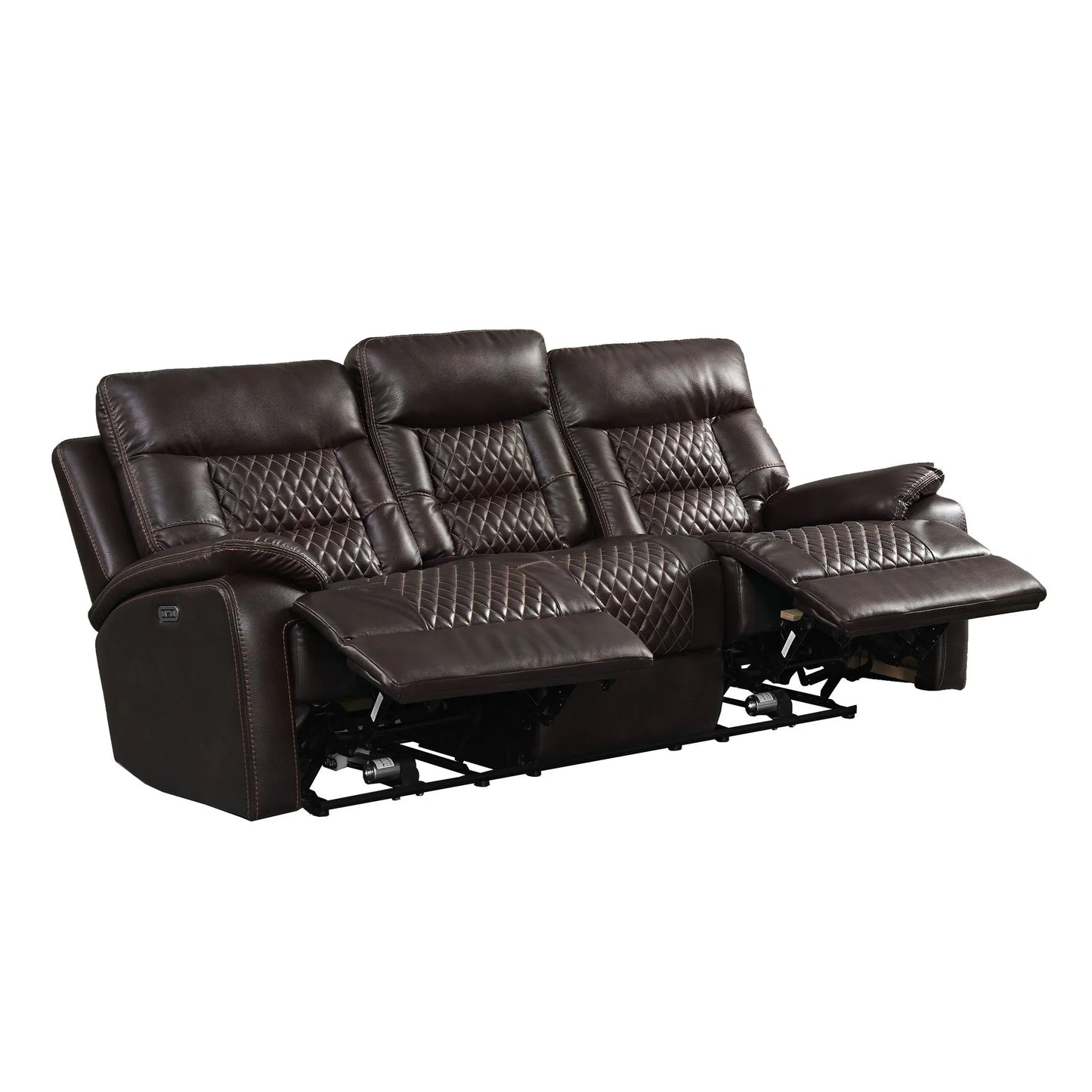 Trinidad - Power Motion Sofa With Power Motion Head Recliner - Pebble Brown