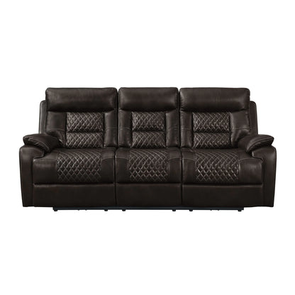 Trinidad - Power Motion Sofa With Power Motion Head Recliner - Pebble Brown
