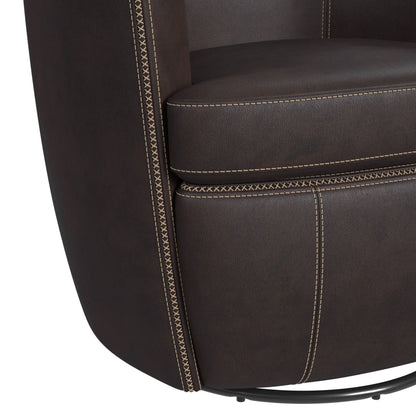 Vito - Swivel Chair - Pebble Brown