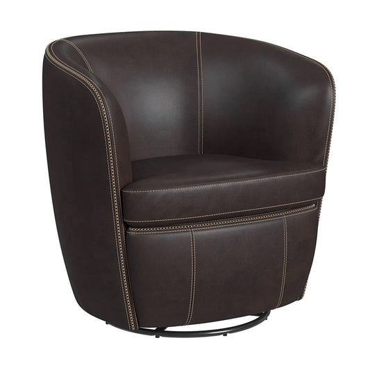 Vito - Swivel Chair - Pebble Brown