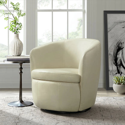 Vito - Swivel Chair - Pebble Cream