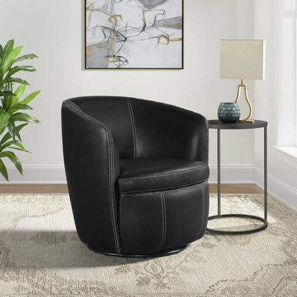 Vito - Swivel Chair - Pebble Black