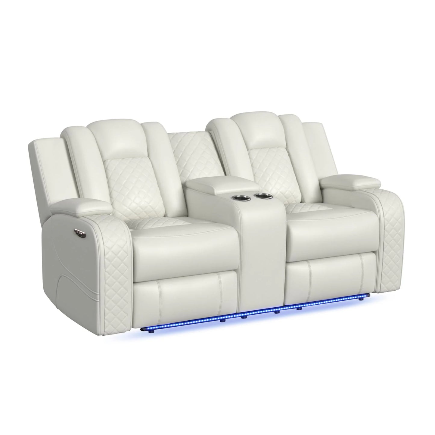 Carlo - 3 Piece Living Room Set (Sofa, Loveseat & Recliner) - Pebble Oyster