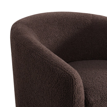 Dior - Swivel Chair - Feather Chocolate