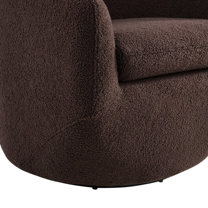 Dior - Swivel Chair - Feather Chocolate