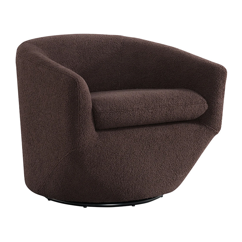 Dior - Swivel Chair - Feather Chocolate