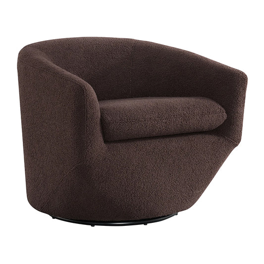 Dior - Swivel Chair - Feather Chocolate