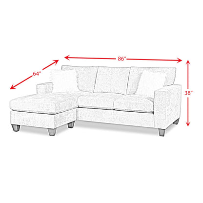 Style Line 333-13 - Chofa - Pash Coffee With 2 Karakul Fur Pillows