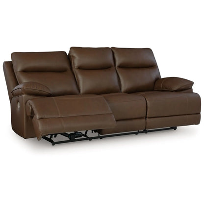 Vonryan - Tobacco - Power Reclining Sofa With Adj Headrest