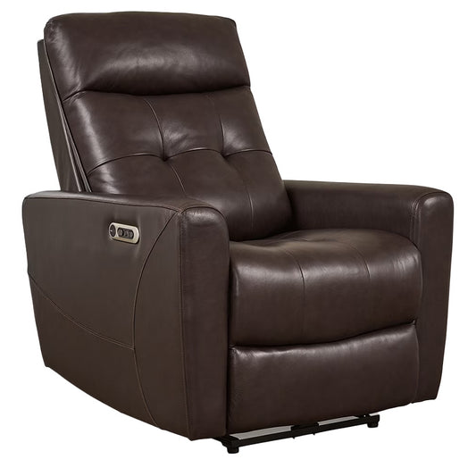 Pisgham - Chocolate - Power Recliner With Adj Headrest