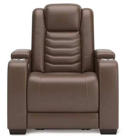 High Impact - Tobacco - Power Recliner / Adj Headrest-2