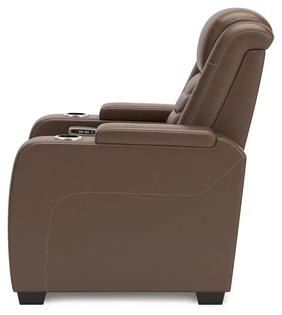 High Impact - Tobacco - Power Recliner / Adj Headrest-4