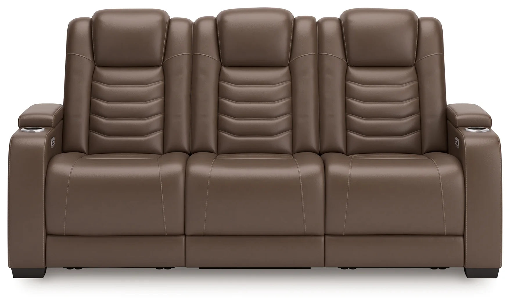 High Impact - Tobacco - Power Reclining Sofa / Adj Headrest-2