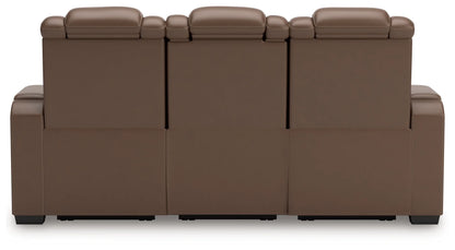 High Impact - Tobacco - Power Reclining Sofa / Adj Headrest-3