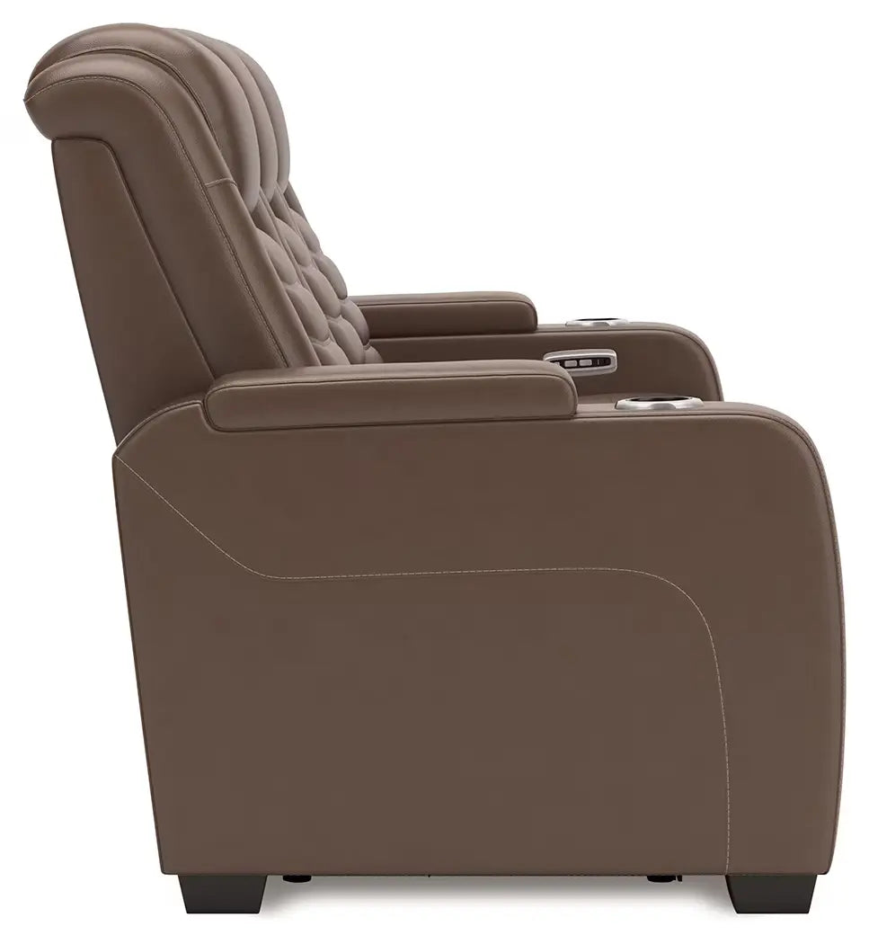 High Impact - Tobacco - Power Reclining Sofa / Adj Headrest-5