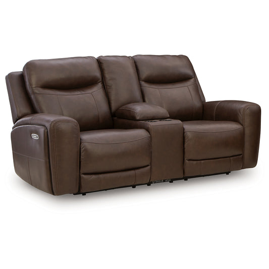 Gravier - Power Reclining Loveseat With Console / Adjustable Headrest - Cordova
