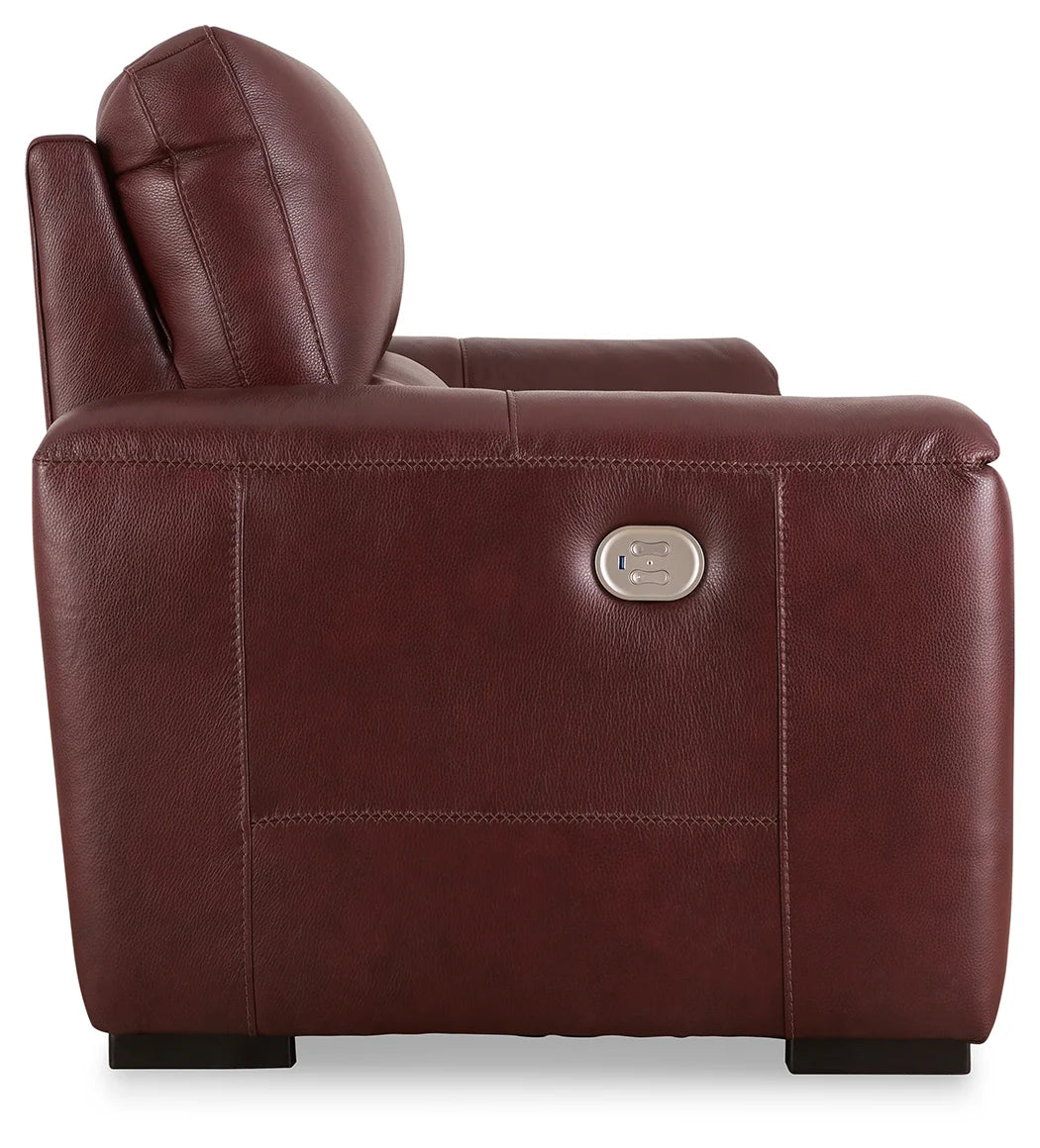 Alessandro - Garnet - Pwr Rec Sofa With Adj Headrest