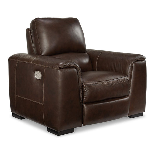 Alessandro - Walnut - Pwr Recliner/Adj Headrest