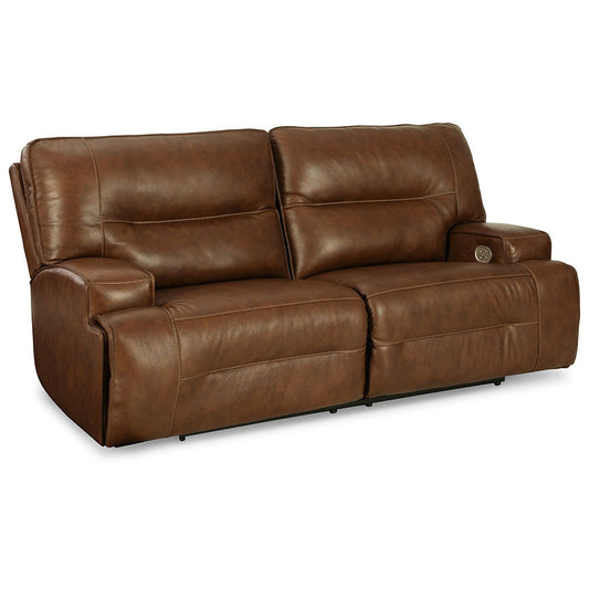 Francesca - Auburn - 2 Seat Pwr Rec Sofa Adj Hdrest