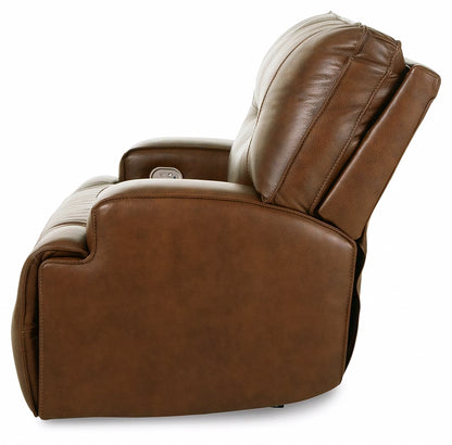 Francesca - Auburn - Pwr Recliner/Adj Headrest