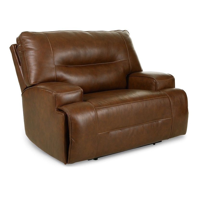 Francesca - Auburn - Pwr Recliner/Adj Headrest