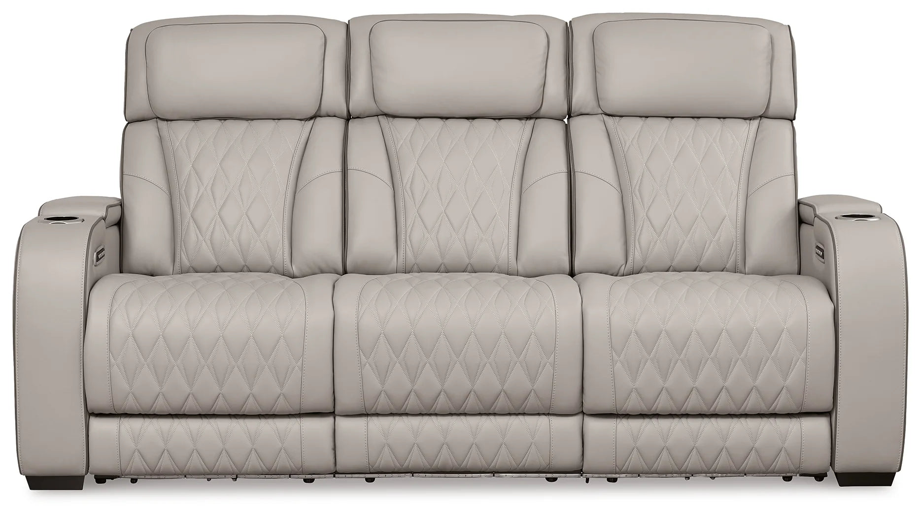 Boyington - Gray - Power Reclining Sofa With Adj Headrest 8
