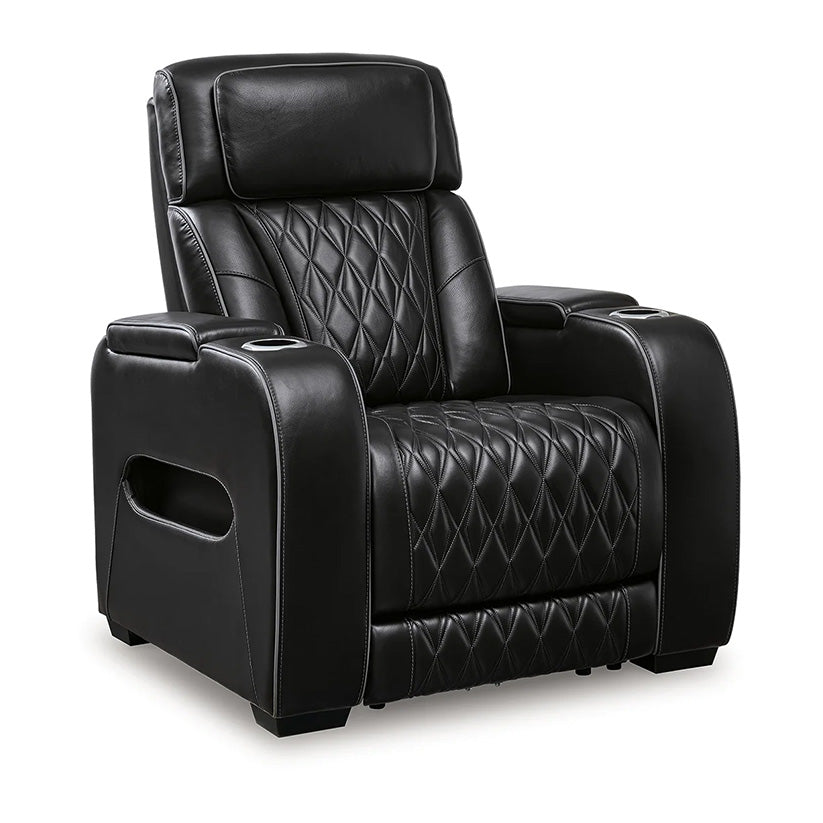 Boyington - Black - Power Recliner/ Adj Headrest