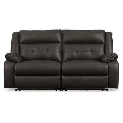 Mackie Pike - Storm - 2-Piece Power Reclining Sectional Loveseat