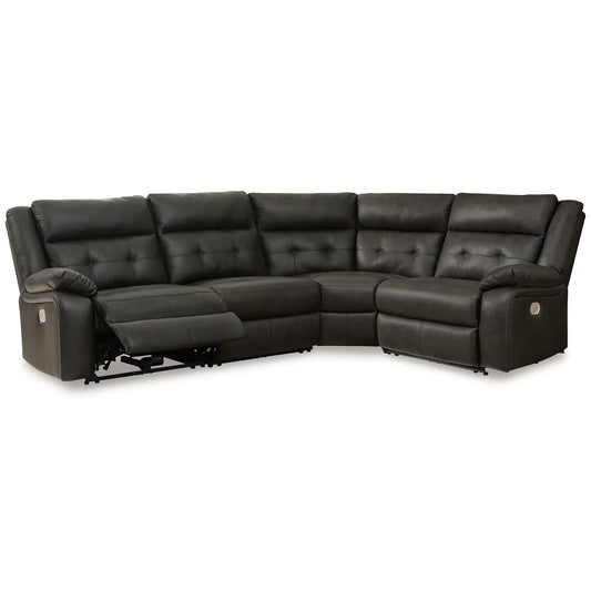 Mackie Pike - Storm - 4-Piece Power Reclining Sectional