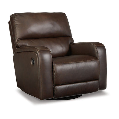 Emberla - Coffee - Swivel Glider Recliner