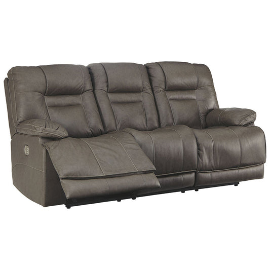 Wurstrow - Smoke - Pwr Rec Sofa With Adj Headrest