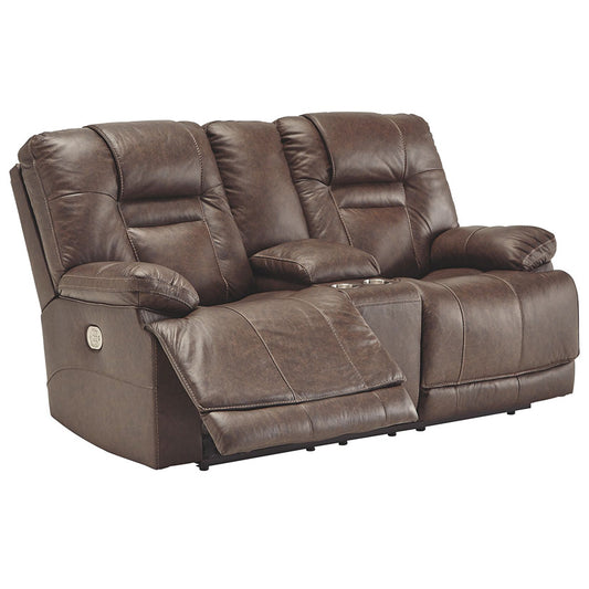 Wurstrow - Umber - Pwr Rec Loveseat/Con/Adj Hdrst