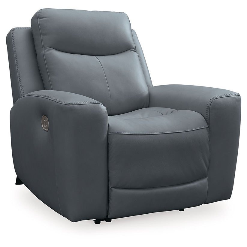 Mindanao - Steel - Power Recliner With Adj Headrest