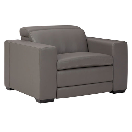 Texline - Gray - Pwr Recliner/Adj Headrest