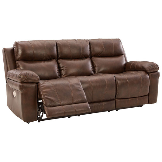 Edmar - Chocolate - Pwr Rec Sofa With Adj Headrest