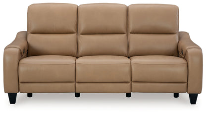 Mosswell - Power Reclining Sofa With Adj Headrest - Toffee