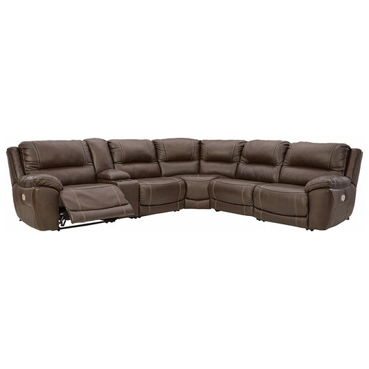 Dunleith - Chocolate - Power Sectional 6 Pc