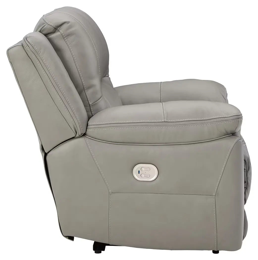 Dunleith - Gray - Zero Wall Recliner W/pwr Hdrst 4