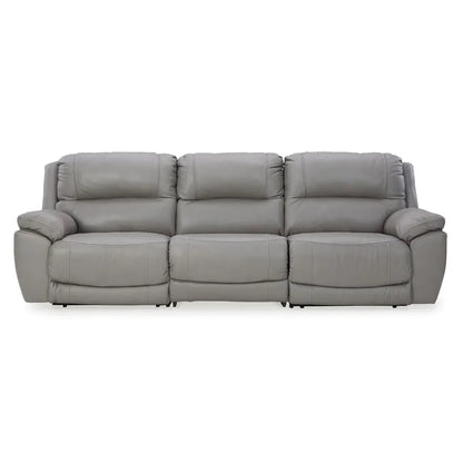 Dunleith - Gray - 3-Piece Power Reclining Sofa