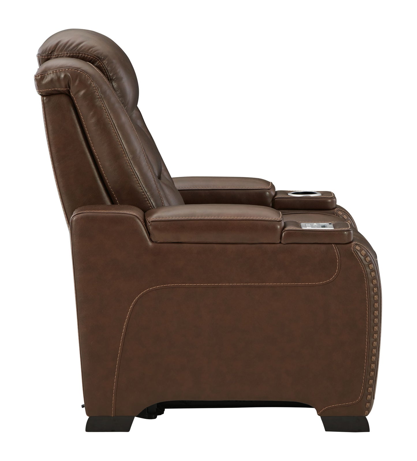 The Man-den - Mahogany - Pwr Recliner/Adj Headrest